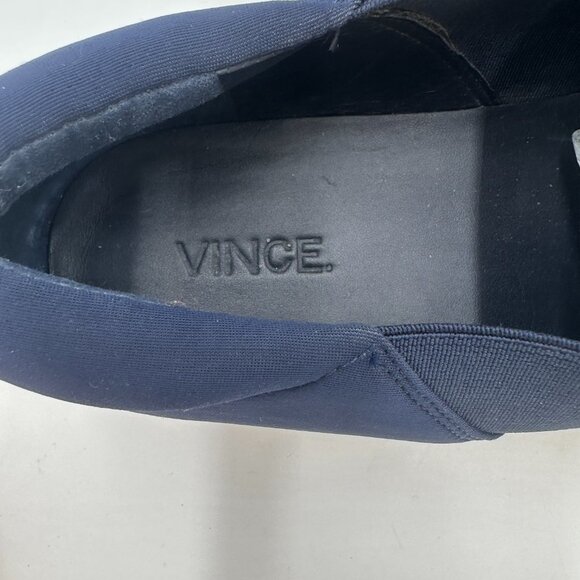 VINCE Mens Coastal Navy Slip-On Sneakers 8.5M - Picture 6 of 9